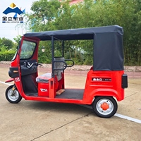 Tricycle Passager Électrique 200cc à Cabine Ouverte, Trois Rangées de Sièges, Vente en Gros Directe Usine Chinoise, Idéal Taxi Commercial
