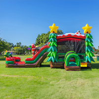 Nouveau design de château gonflable commercial de Noël en PVC avec toboggan pour adultes - Château gonflable personnalisé pour adultes