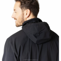 Veste coupe-vent pour homme à col montant pouvant être rangée en plein air, pour la randonnée et les voyages