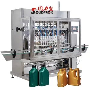 Solidpack production line automated 5l antifreeze Lube oil filling capping machine for car