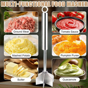 Hachoir à viande et à légumes en acier inoxydable, fonctionnement <span class=keywords><strong>manuel</strong></span> moderne, design durable - Product Image 4