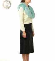 KD Fabricant de tricot OEM ODM personnalisé Pull cardigan boutonné en fausse fourrure avec patchwork vintage