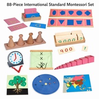 Ensemble Montessori de 88 pièces aux normes internationales pour les maternelles et les familles
