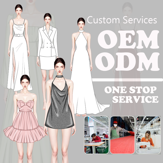 Oem Brand Logo Small Orders Premium Clothing Manufacturers Custom Designer Y2k Clothes Women Made Dresses Custom Made in China