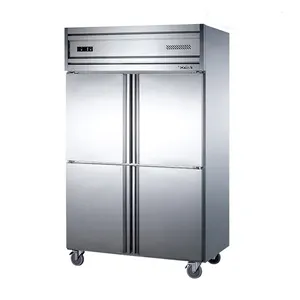 Commercial Refrigerator Equipment Stainless Steel 4 door Upright Freezer Refrigerator sale