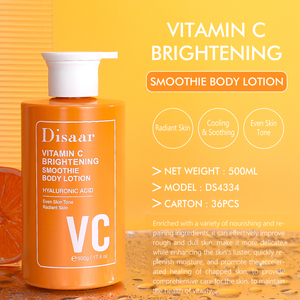 Lozione corpo schiarente Disaar 500ml con vitamina C, niacinamide, retinolo e acido ialuronico, crema idratante illuminante per il corpo. - Product Image 2