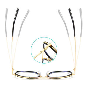 Monturas de Gafas Rectangulares para Mujer YC6050 C1, Montura Completa, Protección Contra la Radiación y la Luz Azul, Lentes Planas para Adultos - Product Image 2