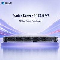 Serveur FusionServer 1158H V7 1U à double socket, montable en rack, configuration personnalisable de RAM, SSD, HDD, stockage