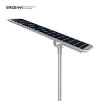 Lampe solaire extérieure Sresky 8000lm 6000lm avec panneau solaire et batterie, lampe solaire extérieure