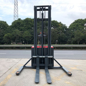 Carretilla elevadora eléctrica 1000kg 1500kg 2000kg Apilador de palés eléctrico <span class=keywords><strong>Walkie</strong></span> con horquilla ajustable de pierna a horcajadas - Product Image 2