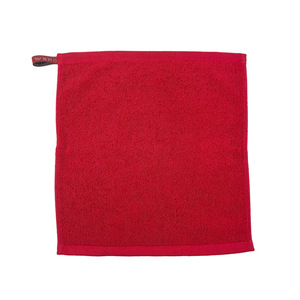 LOGO personnalisé 30*35CM vert rouge serviettes visage serviette 100% coton visage serviette vert essuie-mains petit gant de toilette avec boucles - Product Image 6
