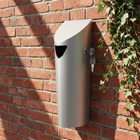 Poubelle murale extérieure en métal pour cendrier à cigarettes pour la vente en gros de la valise des amoureux de la fumée