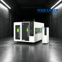 Machine de découpe laser à fibre CNC 4000x2000mm pour tôles et tubes métalliques, modèle Y2-4020, accélération 1.5G, double usage