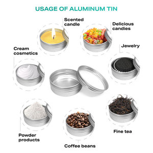 5ml 10ml 50ml 100ml 250ml Cylinder <b>Aluminum</b> Jar Wholesale Customized Cosmetic Empty Tin for Lipstick - Product Image 4
