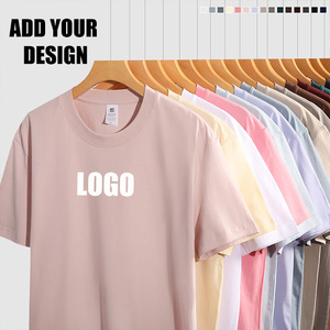 Camisetas personalizadas al por mayor 100% algodón 230 g/m² informales, lisas, con logo impreso, camisetas personalizadas para hombre. - Product Image 1