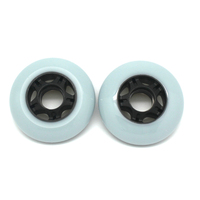 Roues de patin de hockey sur glace de haute performance à bon prix petites roues souples en PU de 80*24 MM pour le patinage en ligne freestyle avec une grande adhérence