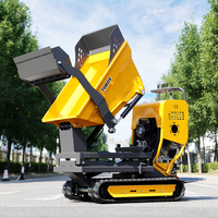 Mini-dumper sur chenilles TOROS pour travaux agricoles et de construction, fabriqué en Chine, idéal pour le transport de boue et de béton