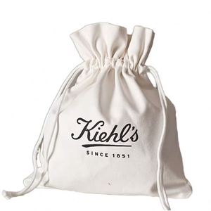Wholesale Eco Friendly Custom Logo Cotton Canvas <b>Drawstring</b> <b>Bags</b> with Security Feature for Face Mask Use-Gift Packaging - Product Image 1