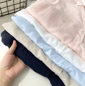 <span class=keywords><strong>Camicia</strong></span> in <span class=keywords><strong>Lino</strong></span> a Maniche Lunghe da <span class=keywords><strong>Donna</strong></span> Primavera/Estate, Vestibilità Regolare Semplice, Traspirante, Casual, Top da Indossare Sopra - Product Image 4