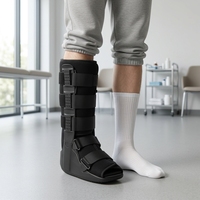 Attelle de marche orthopédique pour membre inférieur avec système anti-chute du pied en aluminium