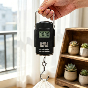 High-precision portable <b>electronic</b> <b>scale</b>, handheld hook <b>scale</b>, spring <b>scale</b>, small portable weighing instrument for home use. - Product Image 1