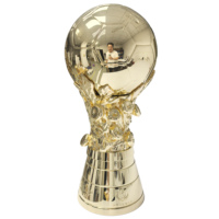 Fabricant chinois de trophées, trophée de football en métal sur mesure de grande taille 60 cm, or, sport, médailles, trophées et plaques