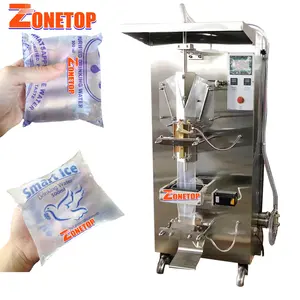 Hot Selling 300ml 500ml Back Sealing Solar Powered Plastic PE Film Punch Sachet Water Filling Machine with Eyemark