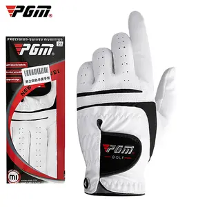 PGM ST022 Пользовательские Перчатки Для Гольфа cabretta Кожаные мужские перчатки для гольфа с маркером мяча