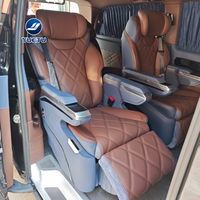 Siège de capitaine pour Vito W447 Van avec massage, chauffage, ventilation, repose-jambes électrique, table pliante et port USB