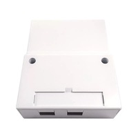 Boîtier de bureau en fibre optique ABS blanc de haute qualité à 2 ports SC/APC FTTH pour la maison et le bureau