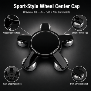 Tapa de Rueda de Plástico ABS de 135 mm para <span class=keywords><strong>Audi</strong></span> A4L A5 A6L, <span class=keywords><strong>Tapacubos</strong></span> con Anillo de Retención, Fácil Instalación, Piezas de Automóvil - Product Image 3