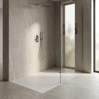 Base de douche rectangulaire en pierre artificielle SMC antidérapante sur mesure pour projets de salle de bain - Vente en gros