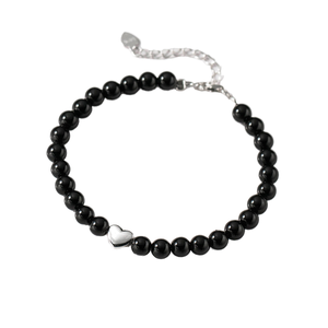 Bracelet en argent 925 avec agate perlée tendance UM JEWELRY pour femmes - Cadeau de fiançailles, de mariage, d'anniversaire et de fête - Product Image 2