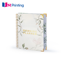 Carnet de planification à couverture rigide avec reliure parfaite, impression offset CMJN, gaufrage, pour agenda quotidien, journal ou planificateur de mariage (OEM)