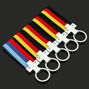 Llavero de Cuerda Trenzada con Diseño de Bandera de Alta Calidad, Logotipo Personalizado, Impresión Tipográfica en Cuero Ecológico, Línea M S de Nailon - Product Image 3