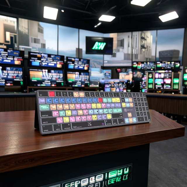 Professional Video Editing Shortcut Keyboard for Adobe Premiere Pro for Mac Use Backlit Bluetooth Wireless Keyboard