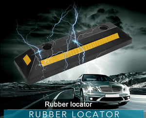 エコノミー耐久性のある床私道ガレージ車両リサイクルラバー車タイヤホイールストップ駐車場縁石ブロックラバーホイールストッパー - Product Image 6