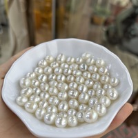 Perles baroques torsadées blanches des mers du Sud de 7-9 mm, perles en vrac pour colliers et boucles d'oreilles DIY, lustre extra élevé