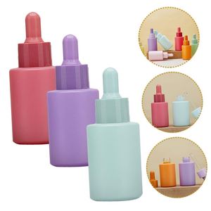 Empty Cosmetic Customized Flat Shoulder Frosting Essential Oil <b>Dropper</b> <b>Bottle</b> 30ml with Box and Logo Print - Product Image 4
