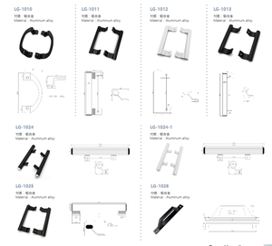 Manija de Puerta Corredera de Madera Hueca de Alta Resistencia, Fácil de Instalar, Blanca, de Aleación de <span class=keywords><strong>Aluminio</strong></span> Empotrada - Product Image 5