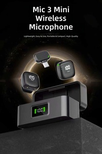 Microphone Lavalier Magnétique Sans Fil avec Affichage Numérique, Double Émetteur, Réduction de Bruit IA pour Vlogging, 2.4G, 120dB <span class=keywords><strong>SPL</strong></span> - Product Image 5