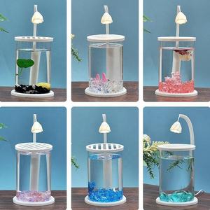 Vente en gros, <span class=keywords><strong>Aquarium</strong></span> Betta silencieux et personnalisable avec pompe à <span class=keywords><strong>eau</strong></span> et système autonettoyant, kit d'<span class=keywords><strong>aquarium</strong></span> <span class=keywords><strong>de</strong></span> bureau pour débutants et petits - Product Image 2