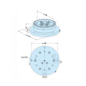 Mandrin pneumatique de commande numérique par ordinateur d'acier de précision de ER-029392 de HPEDM <span class=keywords><strong>Erowa</strong></span> avec le HE-C06434.C de plaque de base - Product Image 2