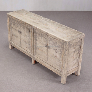 עתיק סיני במצוקה עץ ארבע דלתות לסביבה ידידותית לסביבה - Product Image 2