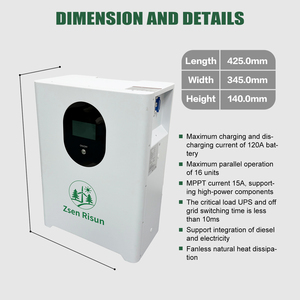 10 Yıl Garanti 10000 Döngü 30kw LiFePO4 Pil Uzun Ömürlü Güneş Enerjisi Depolama Çözümü - Product Image 5