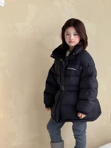 Manteau d'hiver chaud en duvet pour filles, décontracté, tissé, fermeture éclair régulière, 90% de duvet, coupe-vent, col montant uni, MeiXi - Product Image 4