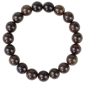 Ash Wood <b>Bracelet</b> 10mm 19 Beads Hand Polished Unisex Modern Chinese Style Finger Wrap Wooden Buddhist Beads - Product Image 5