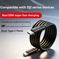 Kabel Koneksi USB-C Transmisi Kecepatan Tinggi untuk Kamera Olahraga Action3/4, Air3s, Pocket2/3, Pocket, Mavic 3, dan Charger DJI