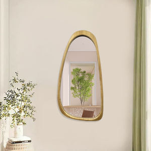 Struttura in legno irregolare per decorazione della parete specchio da parete stile fattoria <span class=keywords><strong>di</strong></span> campagna per la decorazione della parete della camera da letto o del bagno - Product Image 4