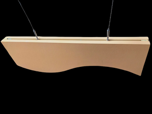 <span class=keywords><strong>Plafond</strong></span> <span class=keywords><strong>acoustique</strong></span> en fibre de verre sur mesure, suspension verticale, NRC0.9, classe de résistance au feu A, dimensions personnalisables - Product Image 6